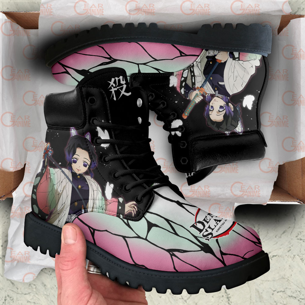 Demon Slayer Shinobu Kocho Boots Anime Custom Shoes