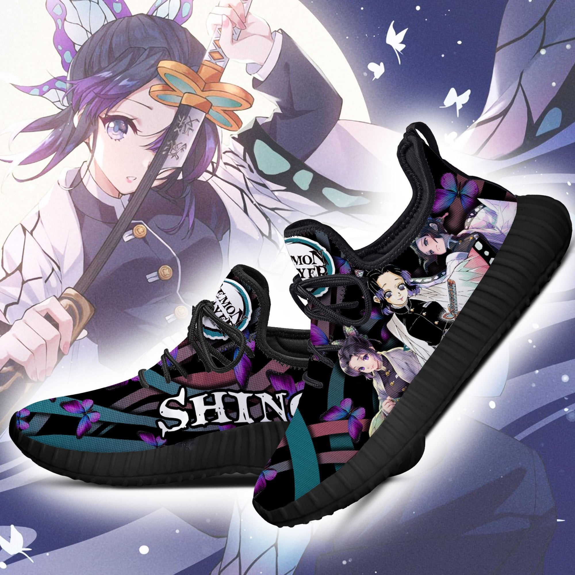 Demon Slayer Shinobu Kocho Reze Shoes Custom Anime Sneakers