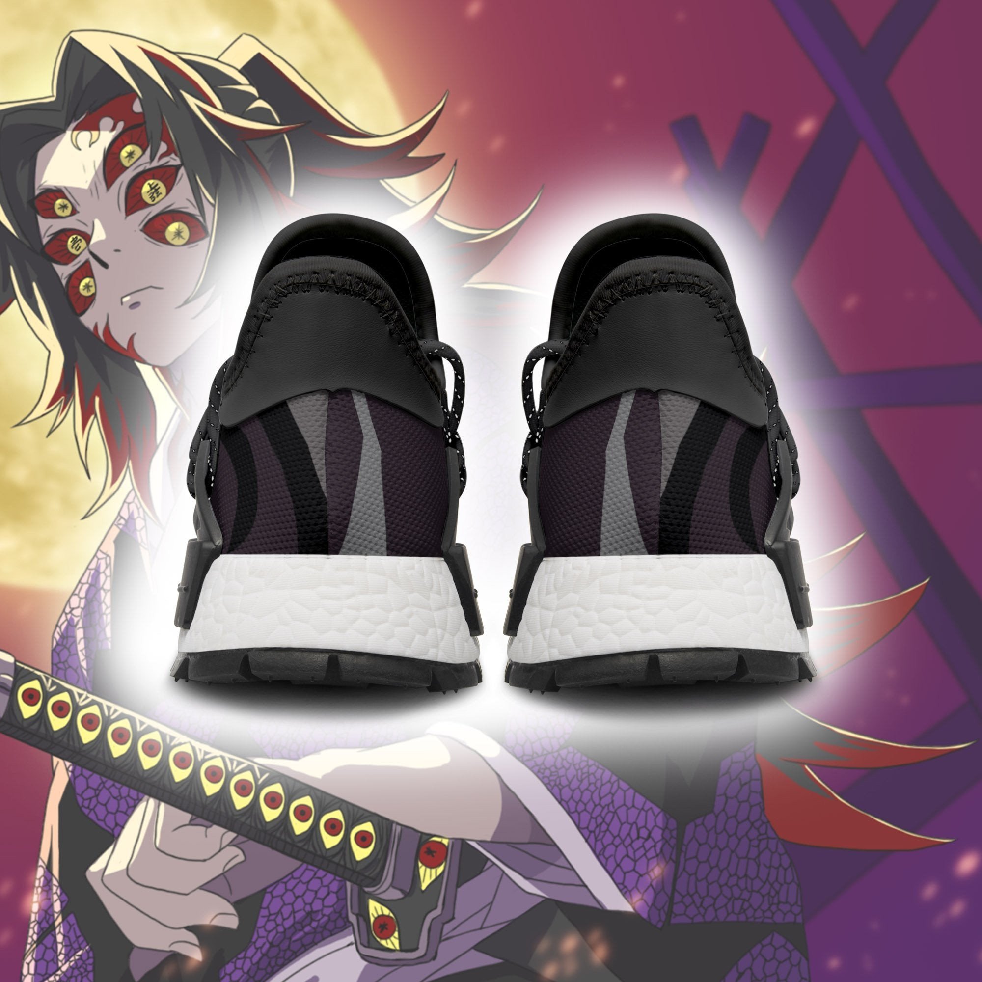 Demon Slayer Shoes Kokushibou Shoes Skill Anime Sneakers, NMD Shoes