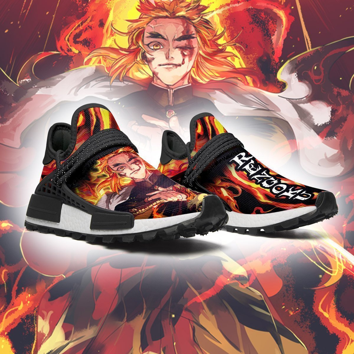 Demon Slayer Shoes Rengoku Shoes Skill Anime Sneakers, NMD Shoes