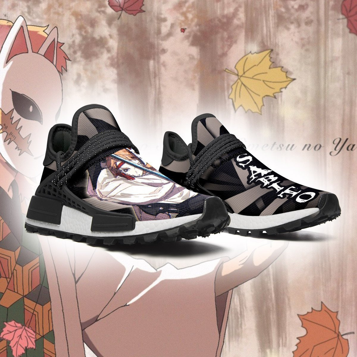 Demon Slayer Shoes Sabito Shoes Skill Anime Sneakers, NMD Shoes