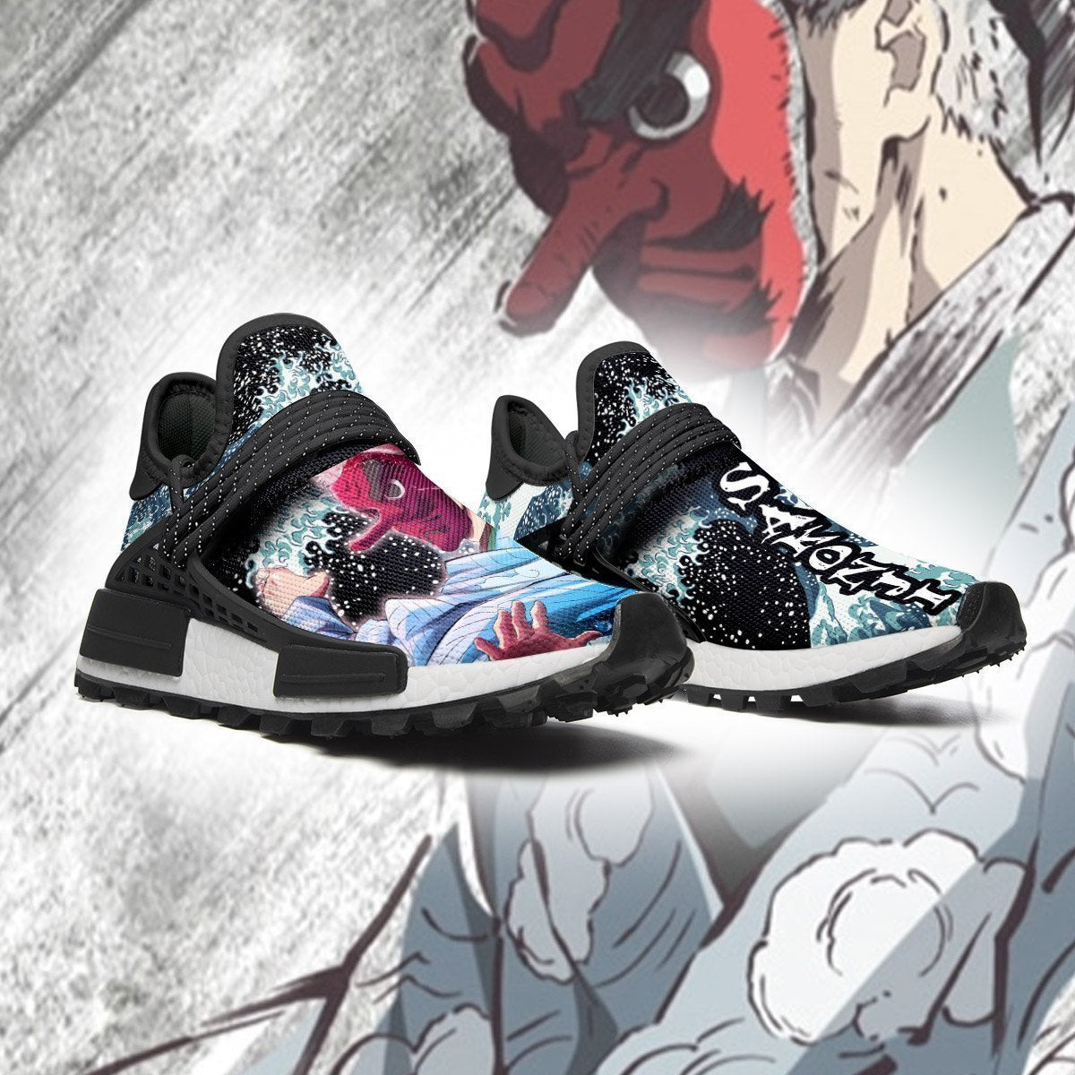 Demon Slayer Shoes Sakonji Shoes Skill Anime Sneakers, NMD Shoes