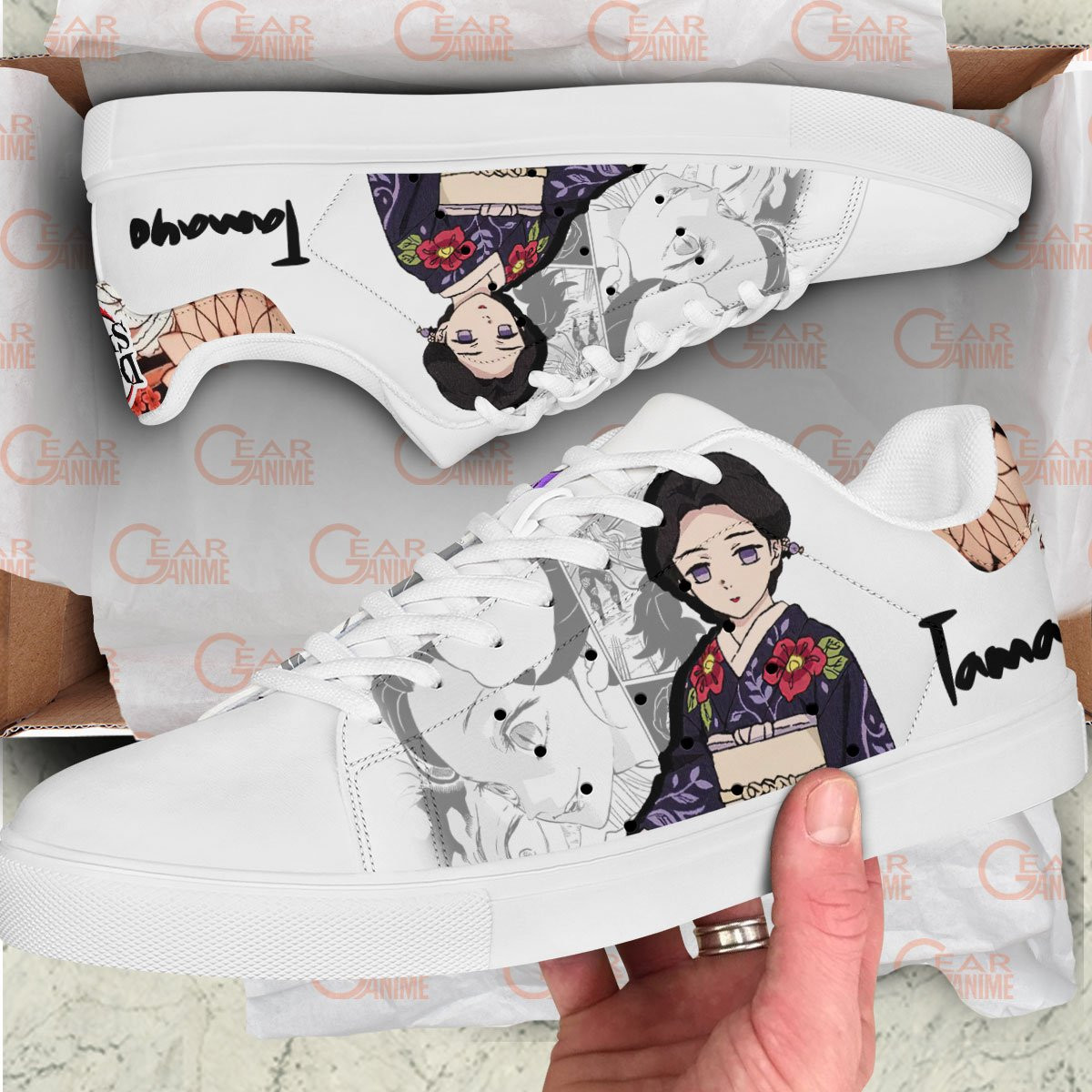 Demon Slayer Tamayo Skate Sneakers Custom Anime Shoes