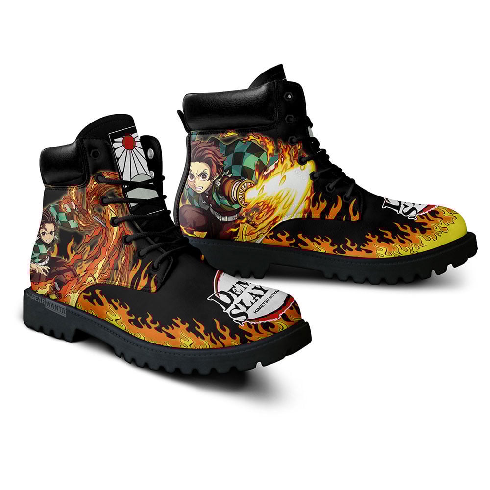 Demon Slayer Tanjiro Boots Custom Anime Shoes