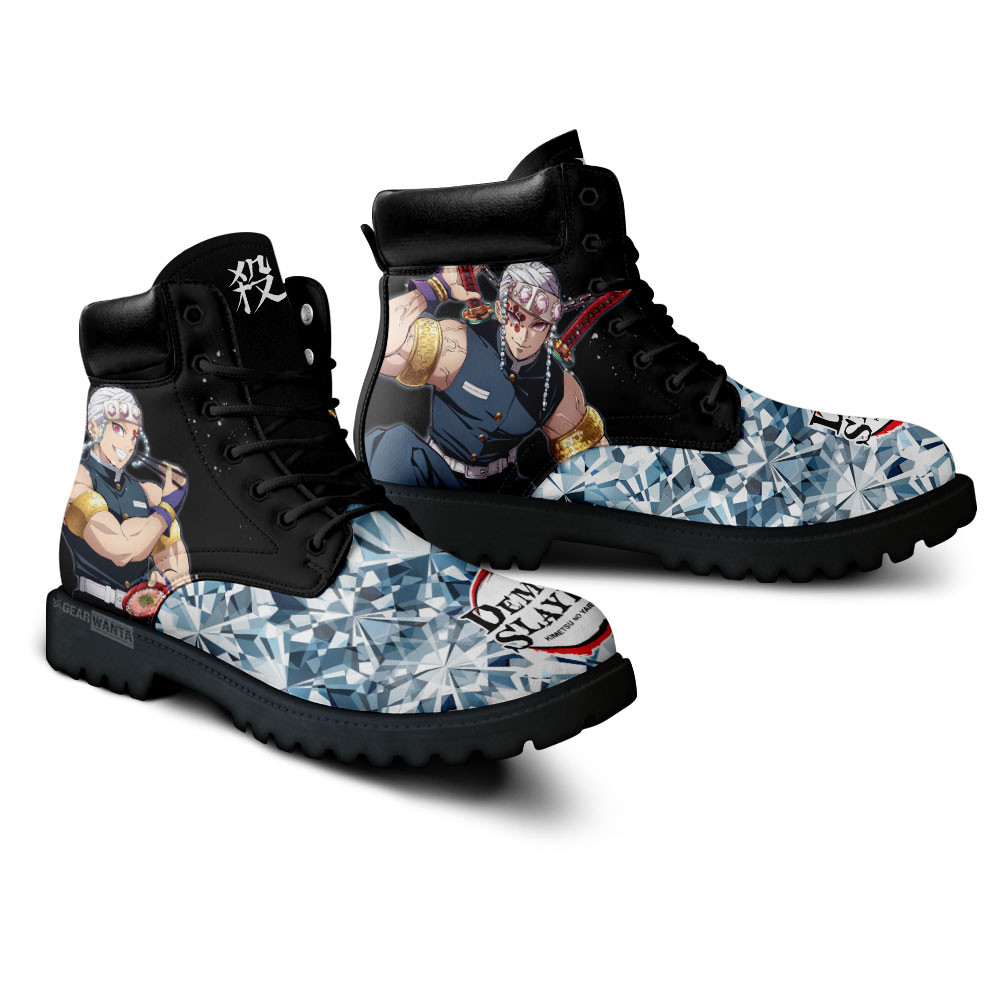 Demon Slayer Tengen Uzui Boots Anime Custom Shoes