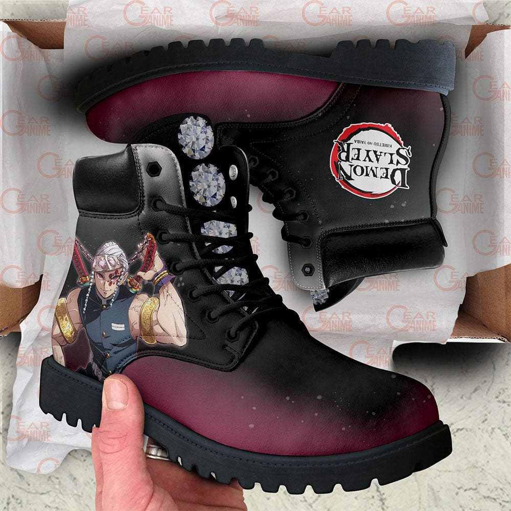 Demon Slayer Tengen Uzui Boots Custom Anime Shoes