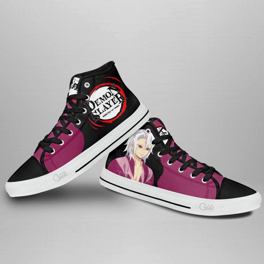 Demon Slayer Uzui Tengen No Makeup High Top Shoes Custom Anime Sneakers