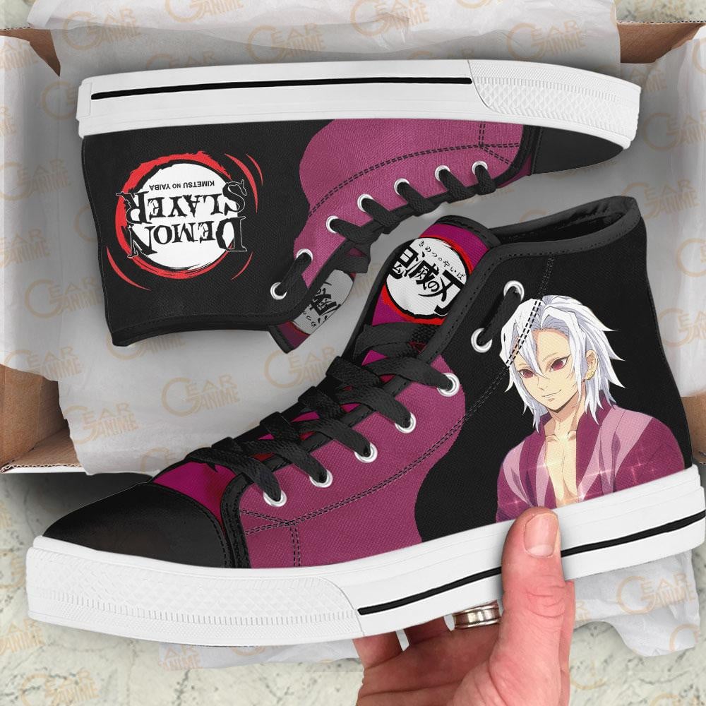 Demon Slayer Uzui Tengen No Makeup High Top Shoes Custom Anime Sneakers