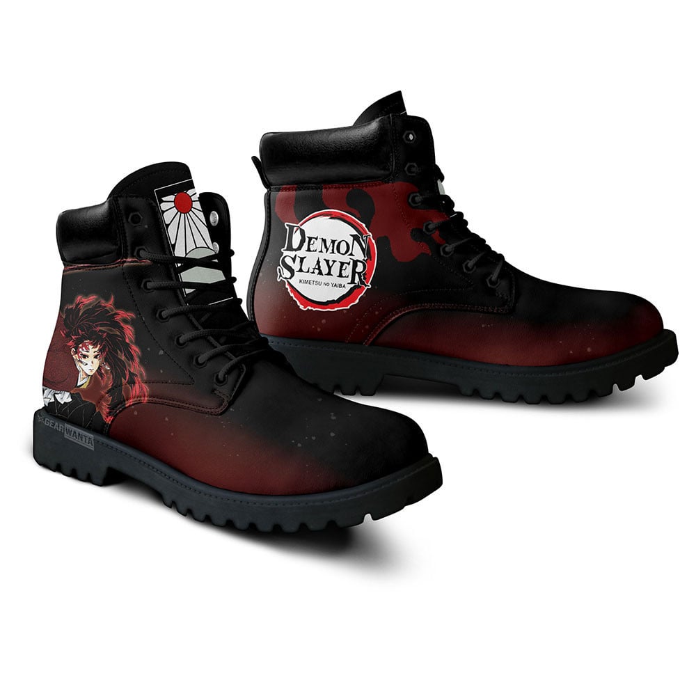 Demon Slayer Yoriichi Tsugikuni Boots Custom Anime Shoes