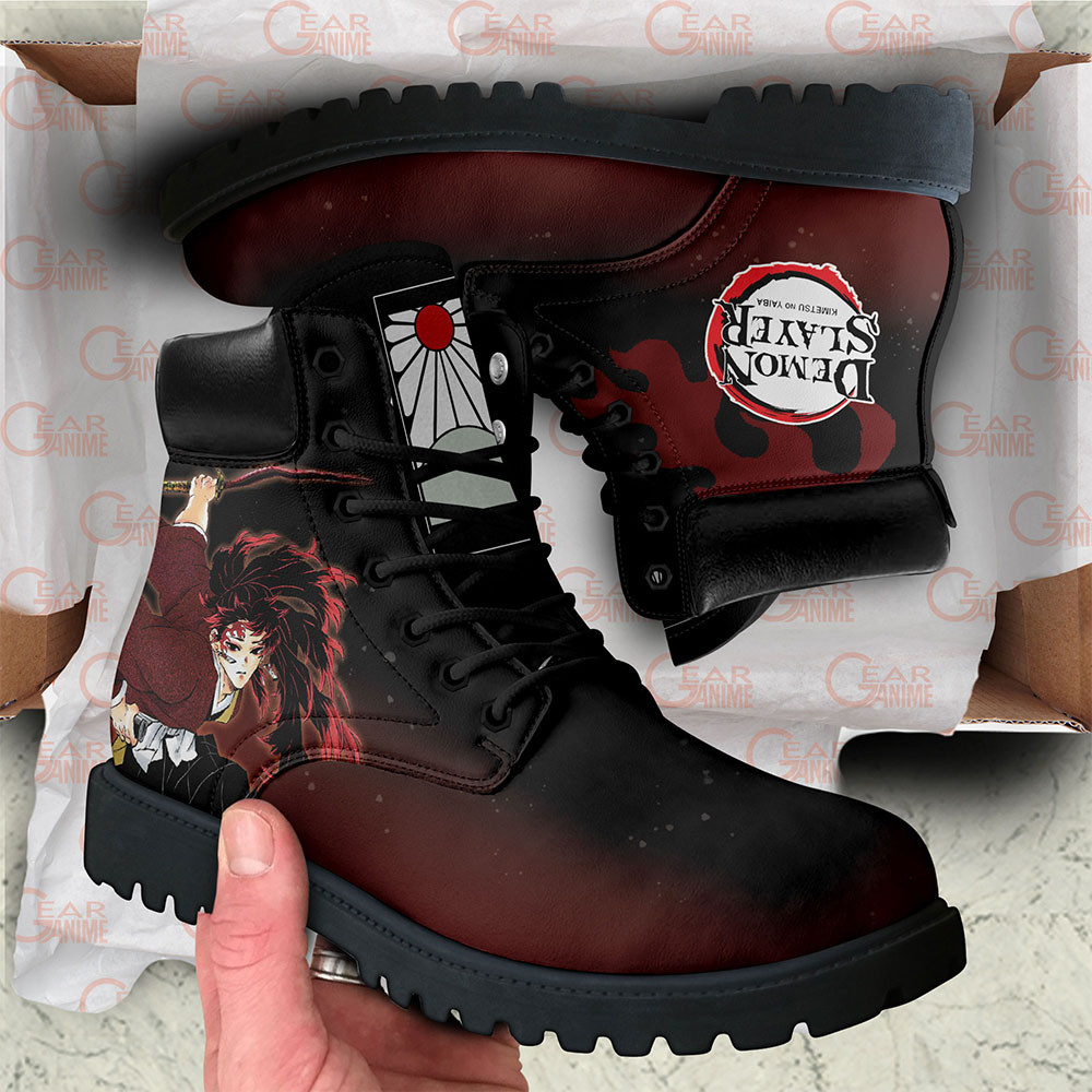Demon Slayer Yoriichi Tsugikuni Boots Custom Anime Shoes