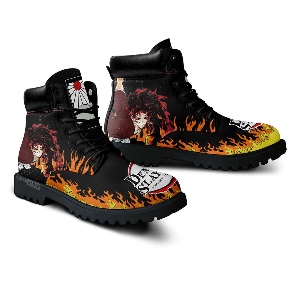 Demon Slayer Yoriichi Tsugikuni Boots Custom Anime Shoes