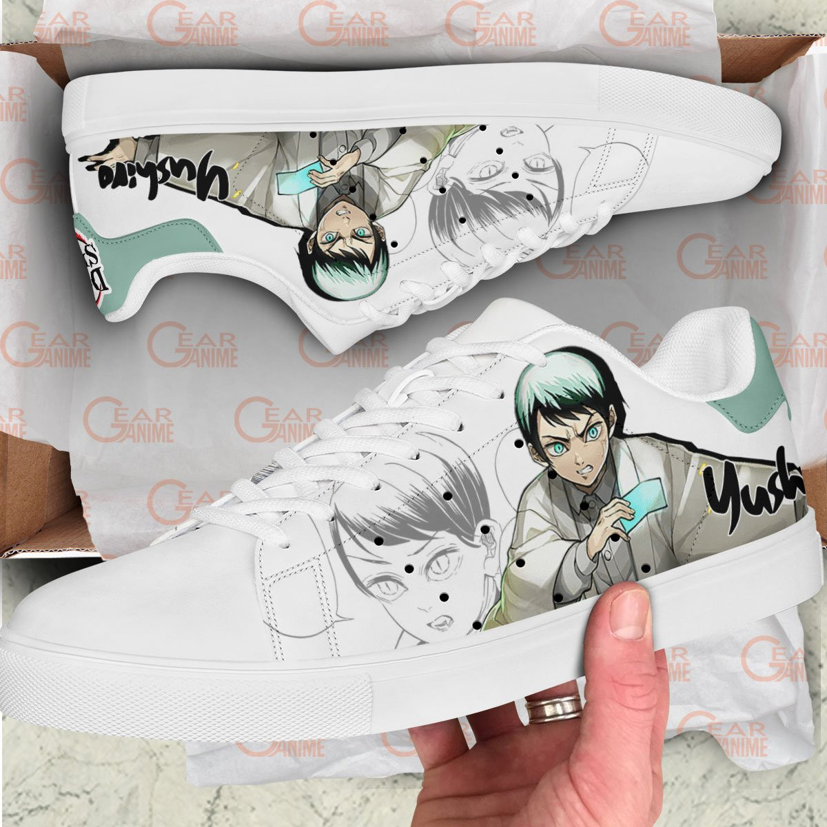 Demon Slayer Yushiro Skate Sneakers Custom Anime Shoes