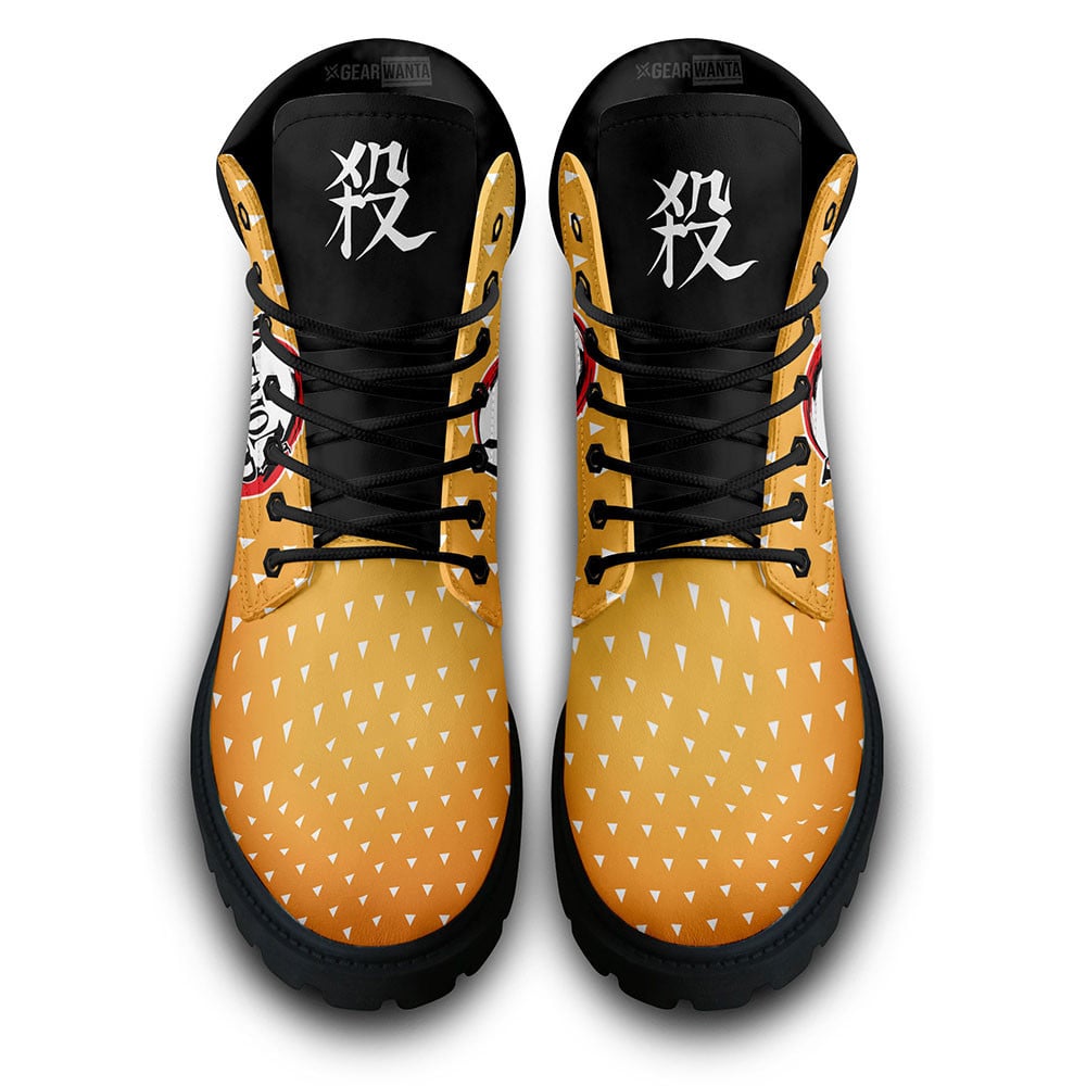 Demon Slayer Zenitsu Boots Custom Anime Shoes