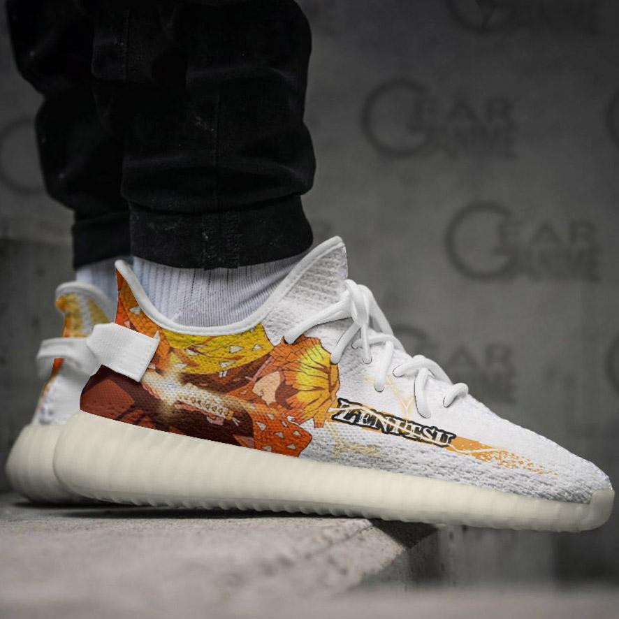 Demon Slayer Zenitsu Shoes Thunder Breathing Skill Custom Anime Sneakers