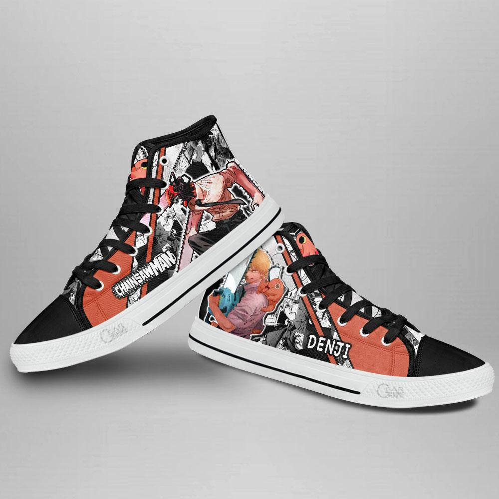 Denji High Top Shoes Custom Manga Anime Chainsaw Man Sneakers