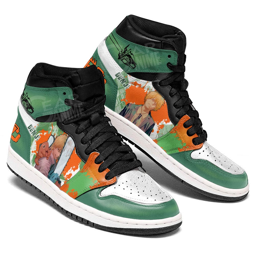 Denji JD1s Sneakers Chainsaw Man Anime Shoes, Air Jordan Hightop