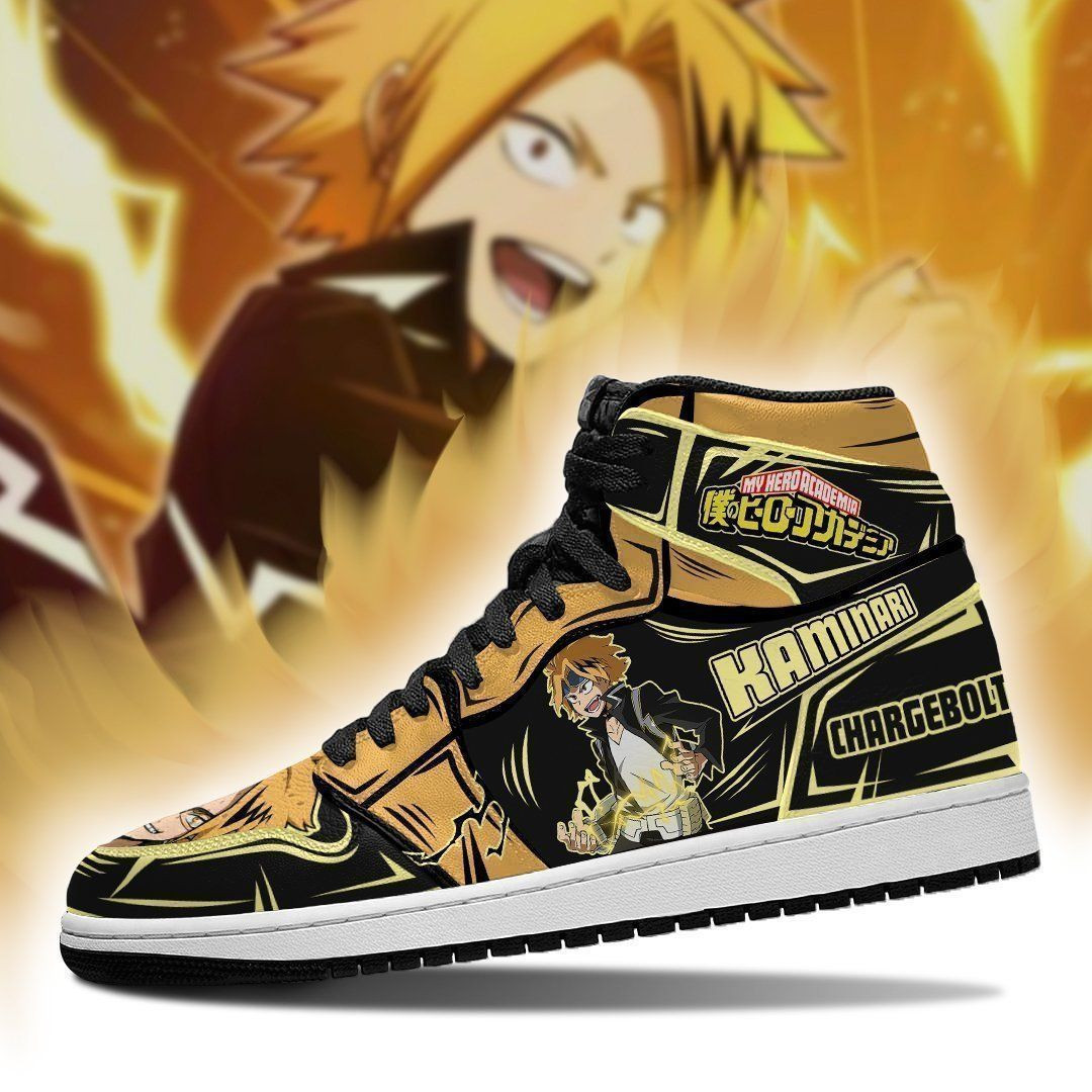 Denki Kamaniri My Hero Academia anime 1 High Top Air Jordan Sneaker, Air Jordan Hightop