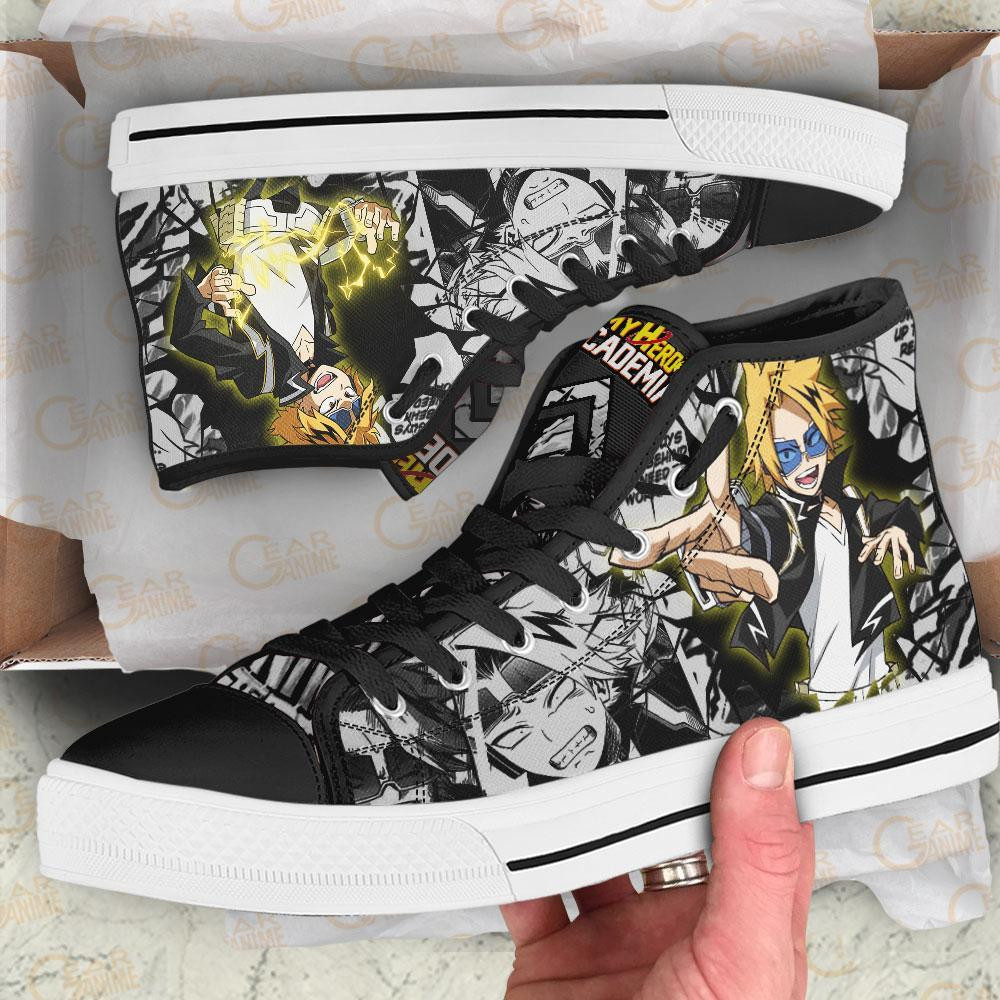 Denki Kaminari High Top Shoes Custom Anime My Hero Academia Sneakers