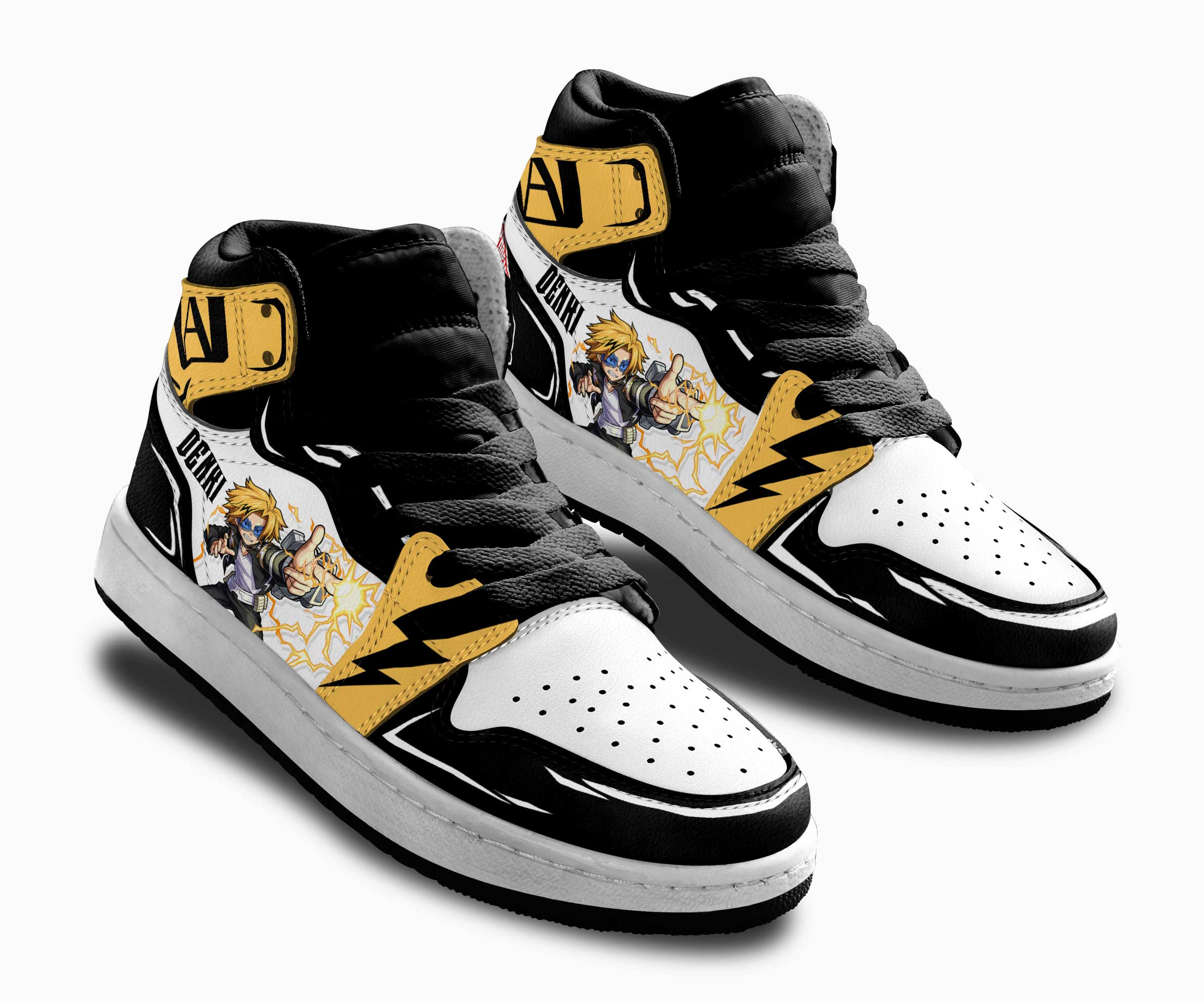 Denki Kaminari Kids Sneakers Custom Anime My Hero Academia Shoes For Kids