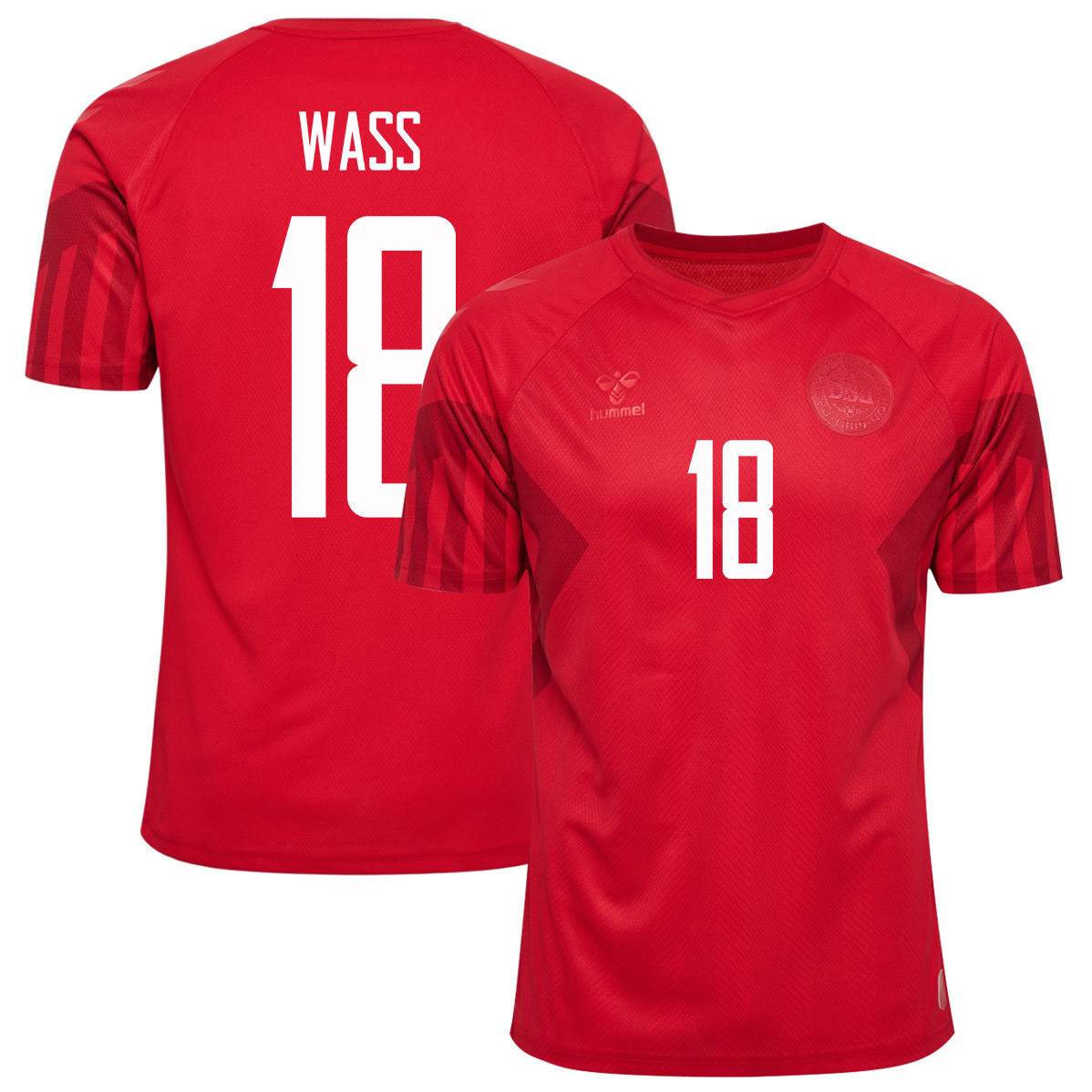 Denmark National Team 2022-23 Daniel Wass 18 Qatar World Cup – Home Men Soccer Jersey