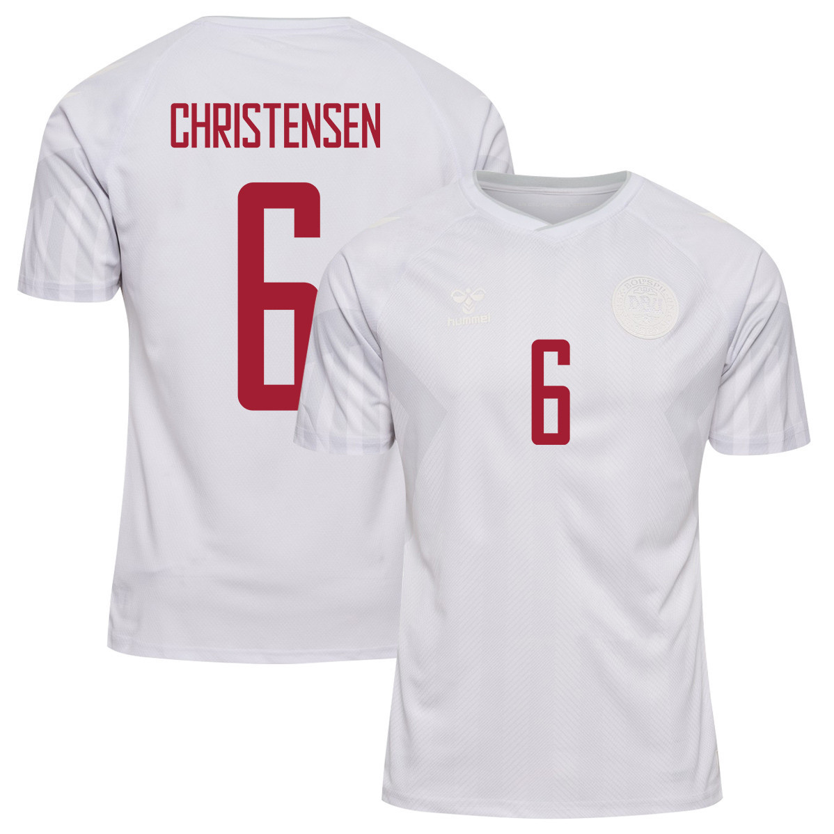 Denmark National Team 2022-23 Qatar World Cup Away Men Soccer Jersey – Andreas Christensen 6