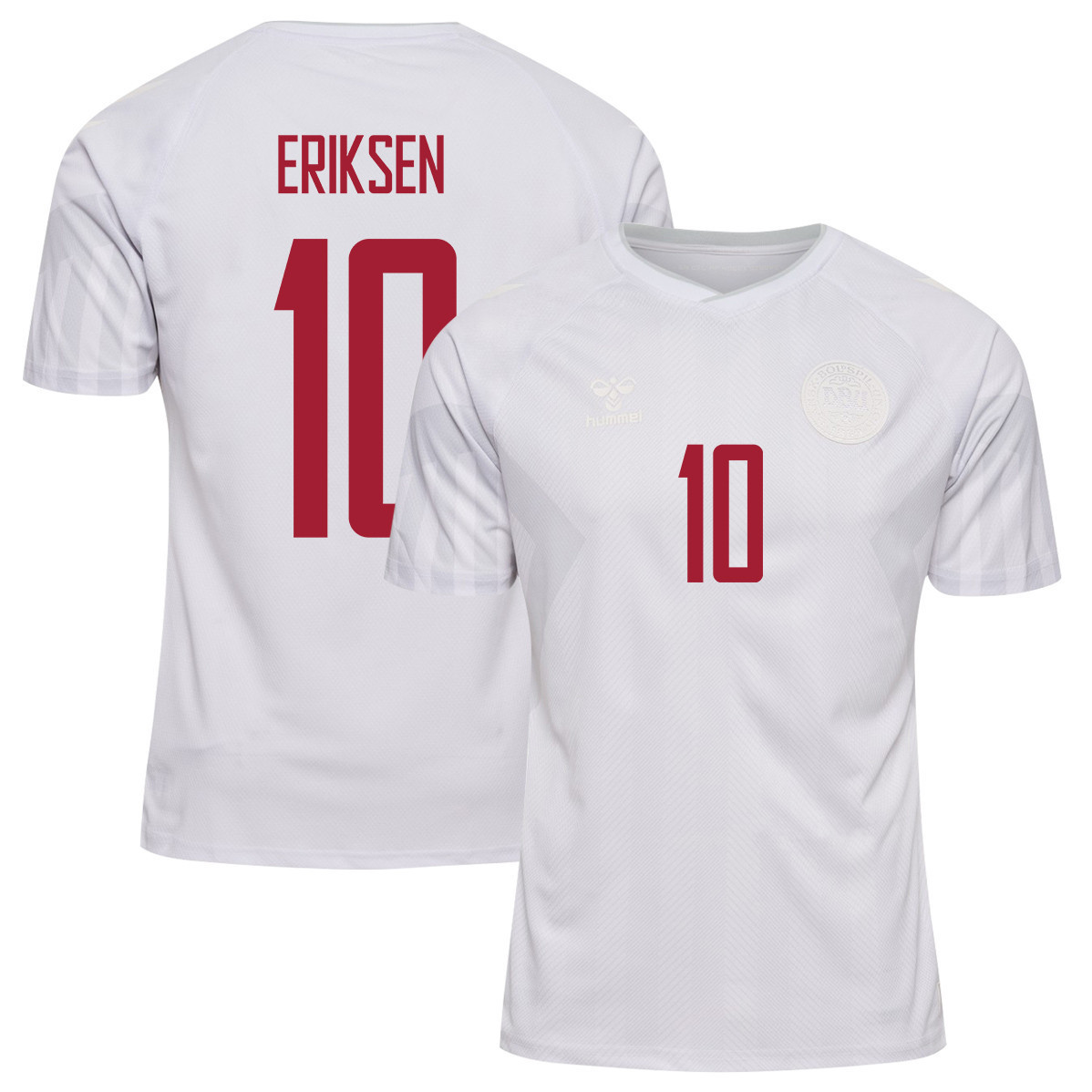 Denmark National Team 2022-23 Qatar World Cup Away Men Soccer Jersey – Christian Eriksen 10