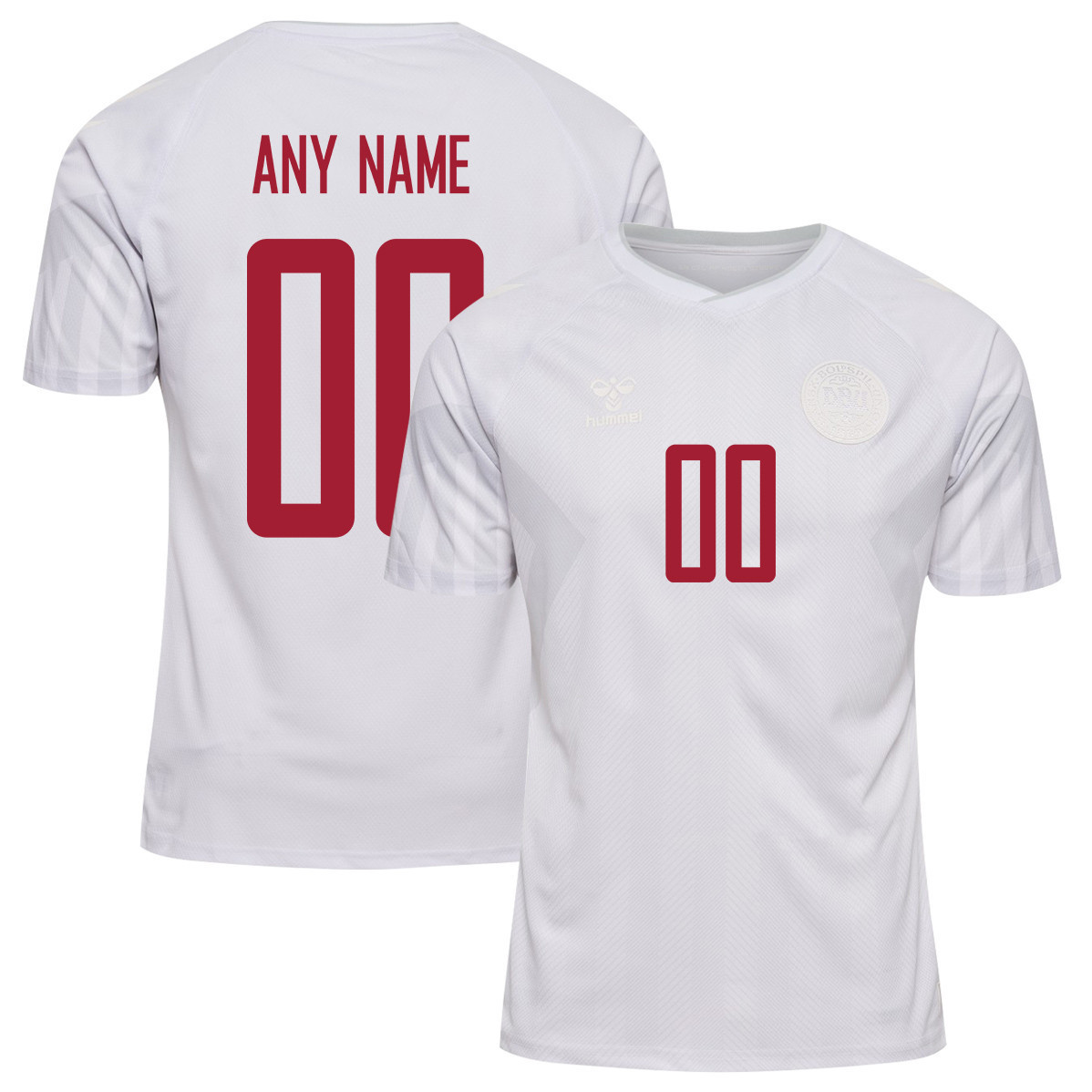 Denmark National Team 2022-23 Qatar World Cup Away Men Soccer Jersey – Custom 00