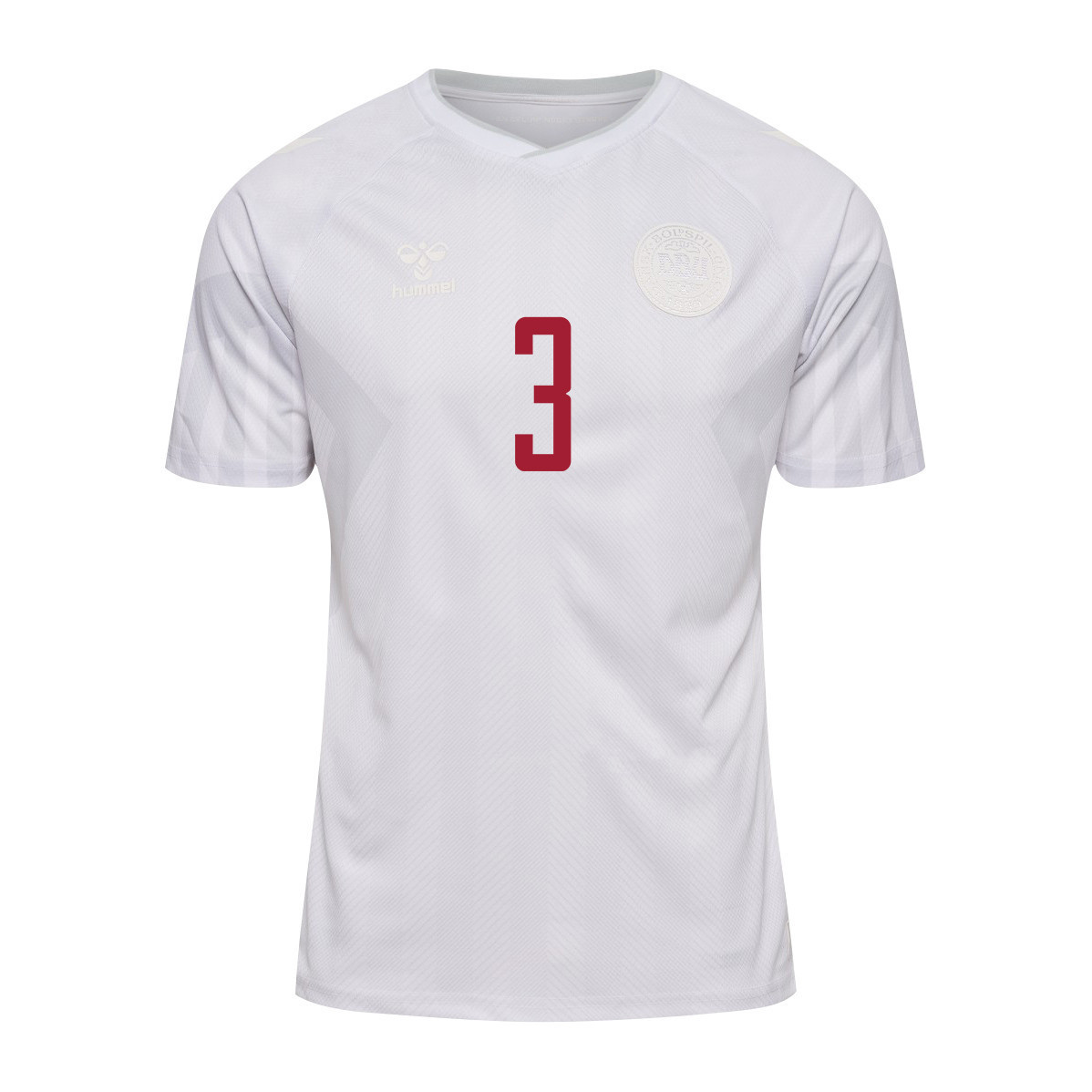 Denmark National Team 2022-23 Qatar World Cup Away Men Soccer Jersey – Jannik Vestergaard 3