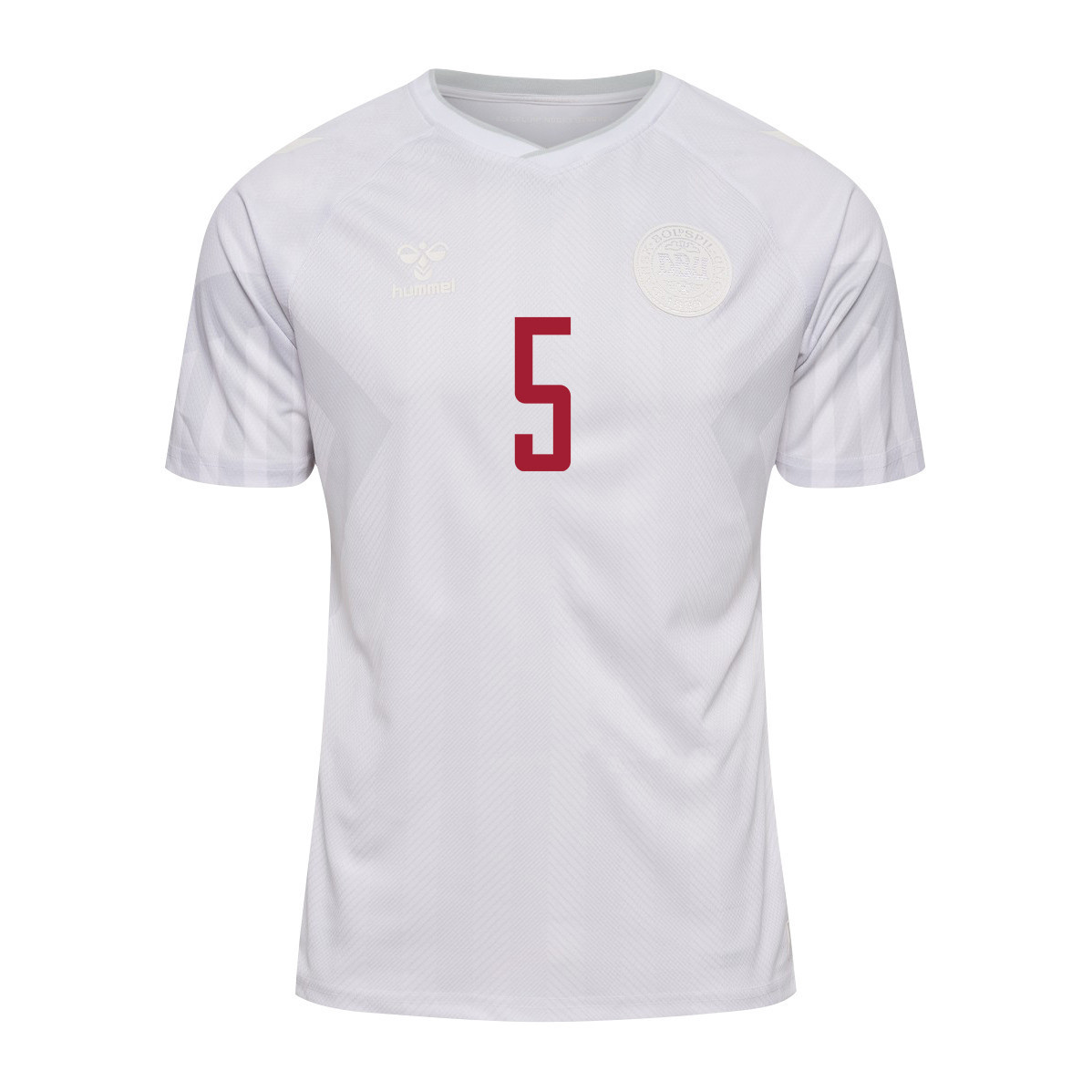 Denmark National Team 2022-23 Qatar World Cup Away Men Soccer Jersey – Joakim Mæhle 5