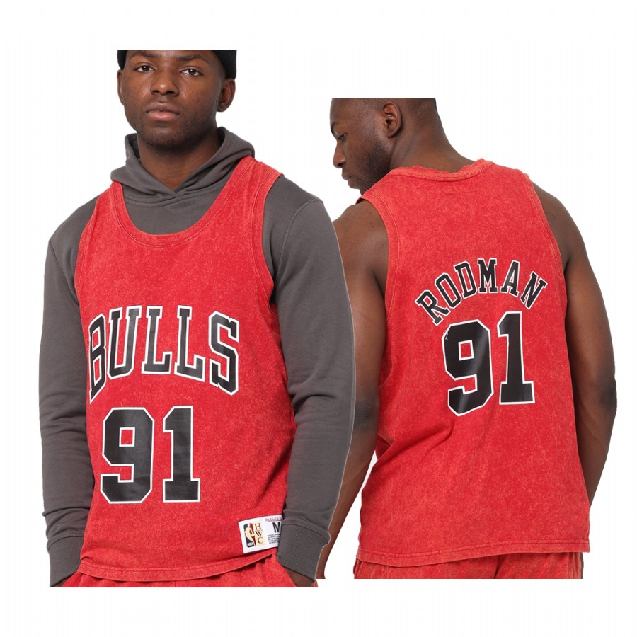 Dennis Rodman #91 Chicago Bulls Quintessential Jersey Red