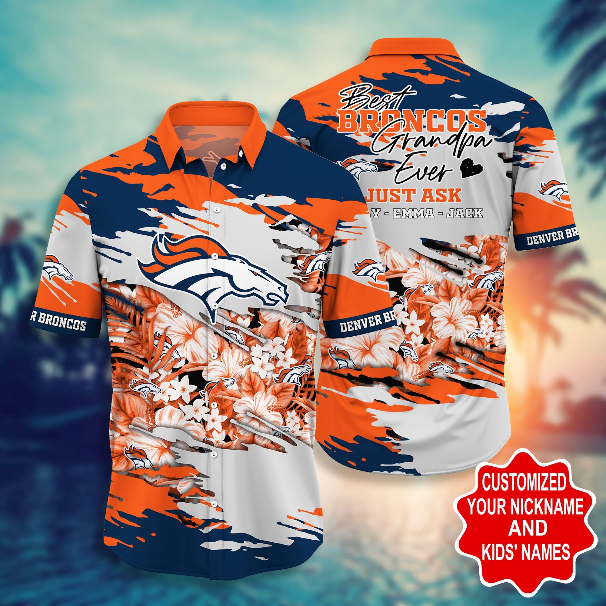 Denver Broncos -Pesonalized Hawaii Shirt STYLE HOT TRENDING SUMMER