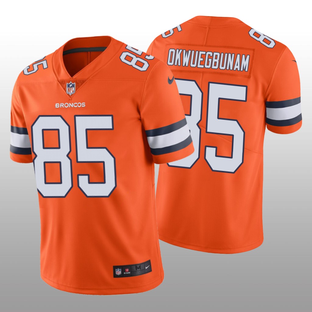 Denver Broncos Albert Okwuegbunam Orange Jersey Color Rush Limited - Men's