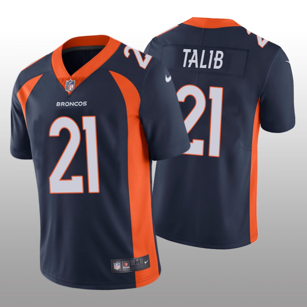 Denver Broncos Aqib Talib Navy Jersey Vapor Limited - Men's