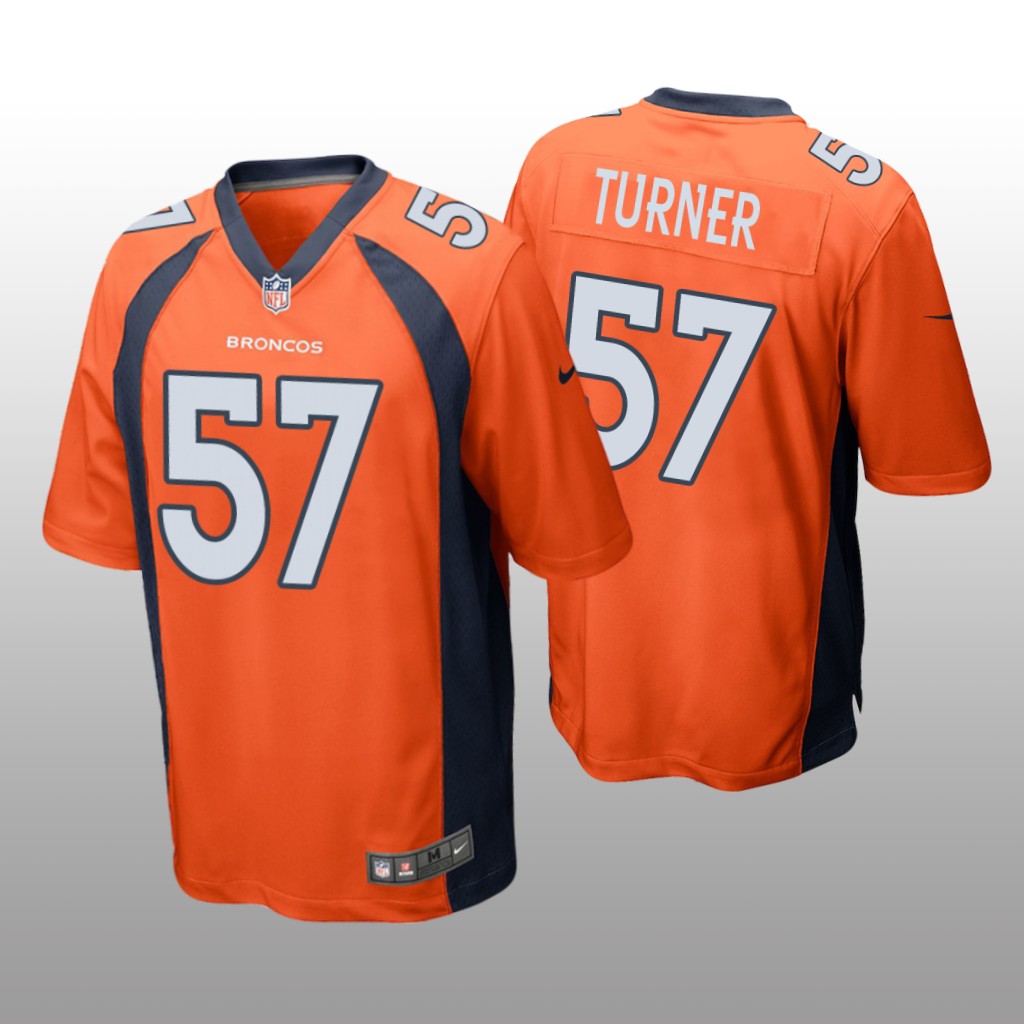Denver Broncos Billy Turner Orange Jersey Game - Men's
