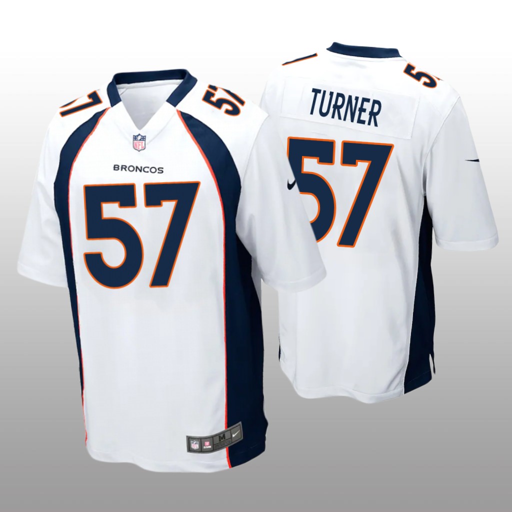 Denver Broncos Billy Turner White Jersey Game - Men's
