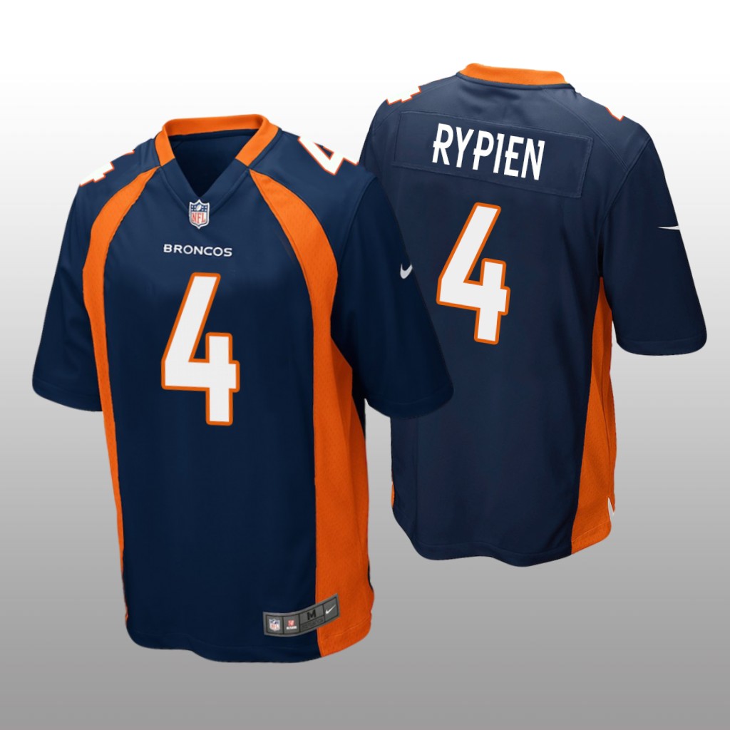 Denver Broncos Brett Rypien Navy Jersey Game - Men's