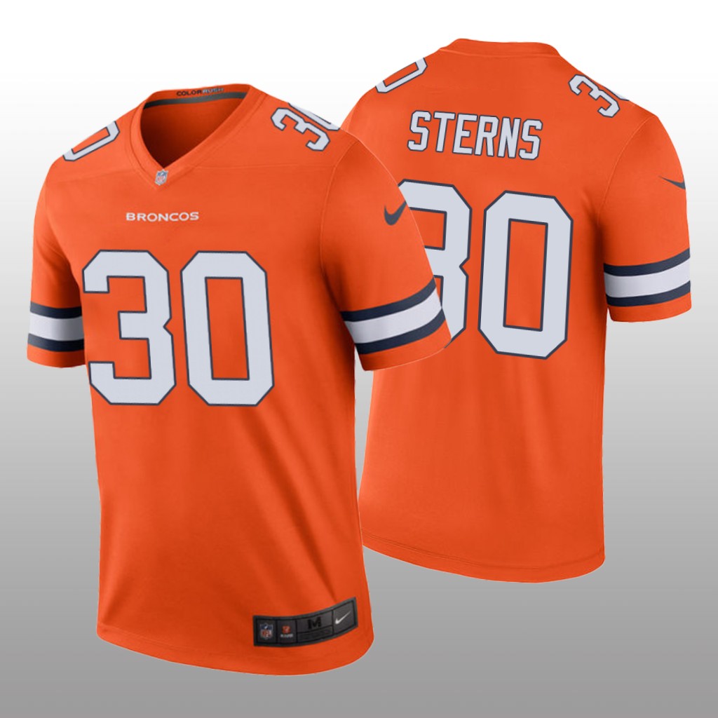 Denver Broncos Caden Sterns Orange Jersey Color Rush Legend - Men's