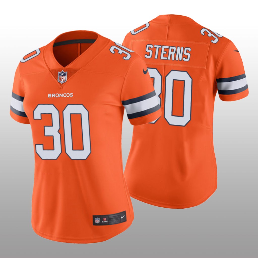 Denver Broncos Caden Sterns Orange Jersey Color Rush Limited – Women’s