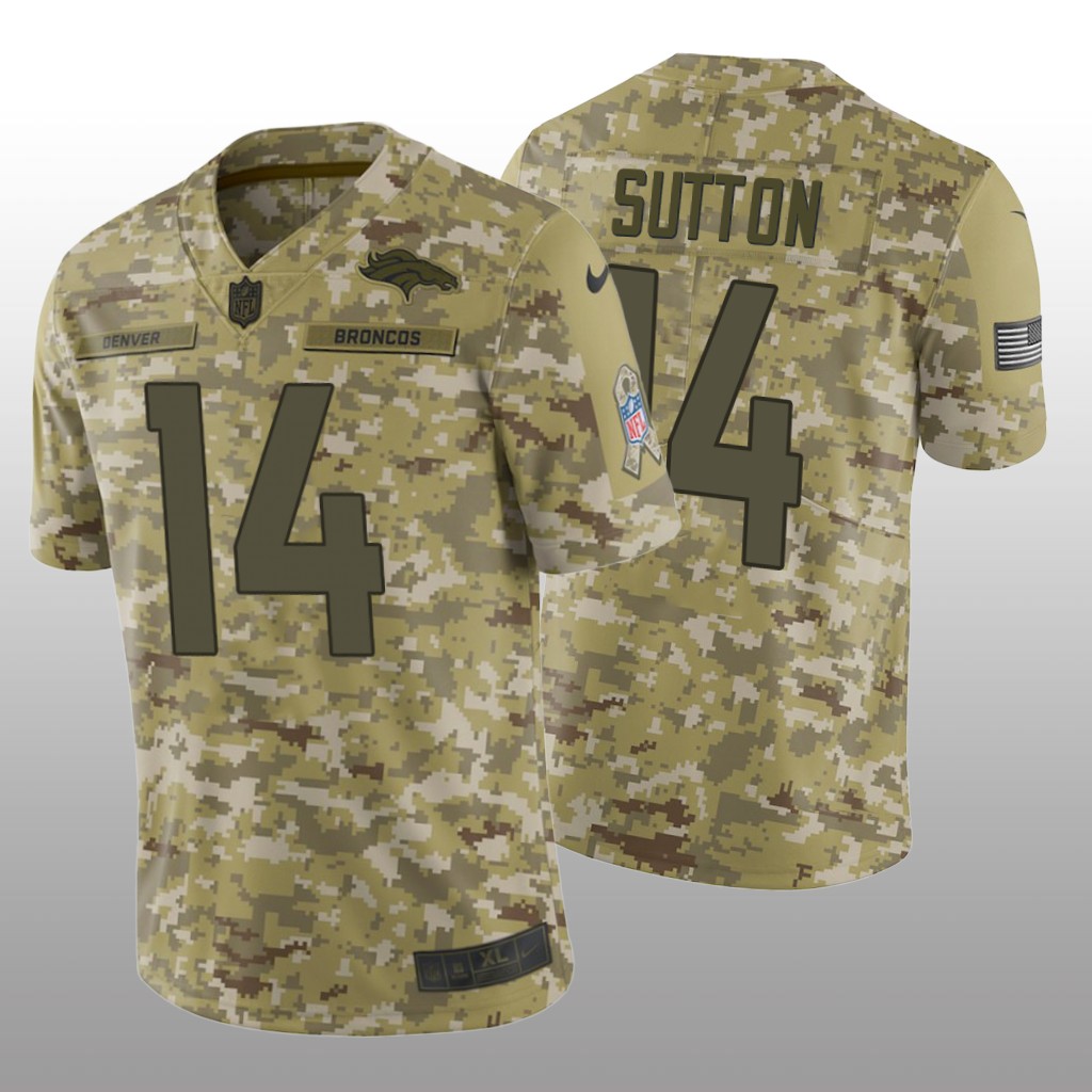 Denver Broncos Courtland Sutton #14 Salute to Service Limited Jersey - Camo