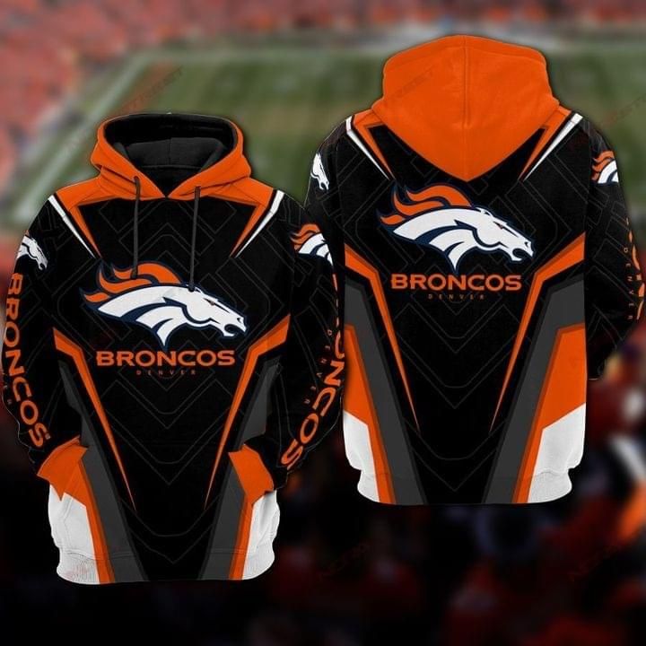 Denver Broncos Hoddie All Printed 3D Hoodie