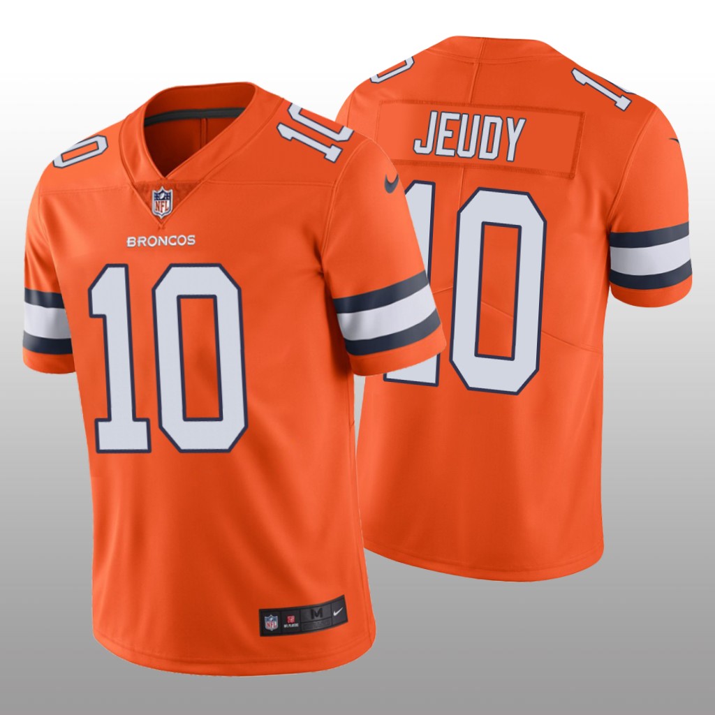 Denver Broncos Jerry Jeudy Orange Jersey Color Rush Limited - Men's