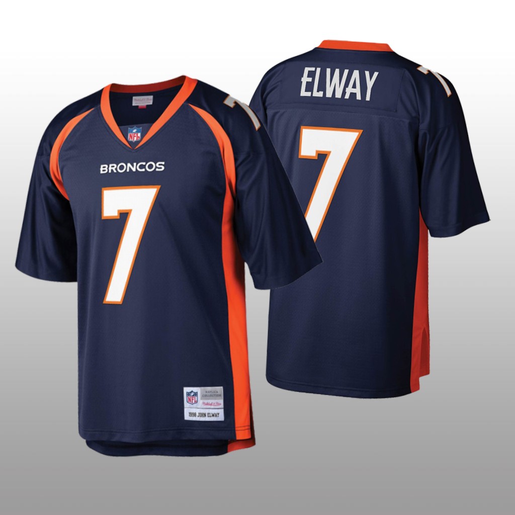 Denver Broncos John Elway Mitchell & Ness Navy Legacy Jersey - Men's