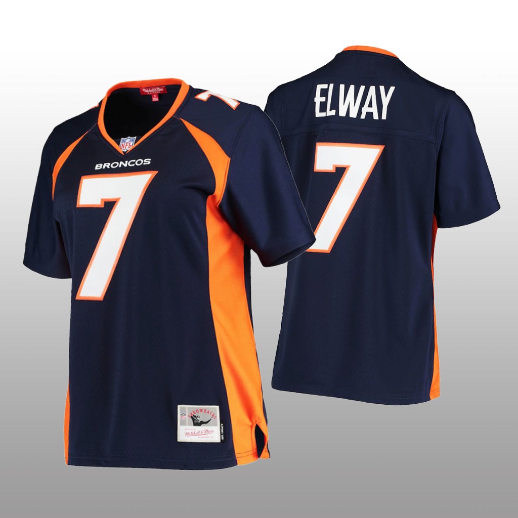 Denver Broncos John Elway Navy Jersey Legacy - Women's