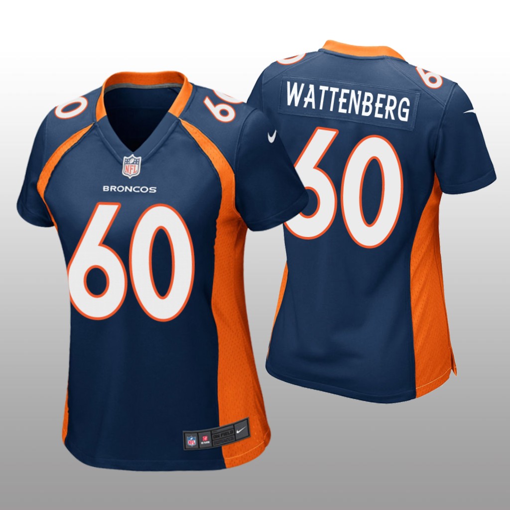 Denver Broncos Luke Wattenberg Navy Jersey Game - Women's