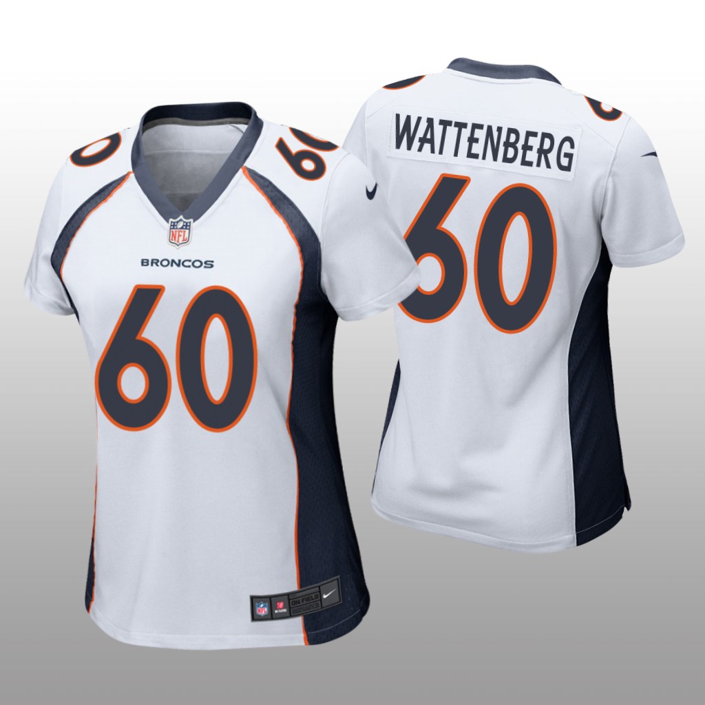 Denver Broncos Luke Wattenberg White Jersey Game - Women's