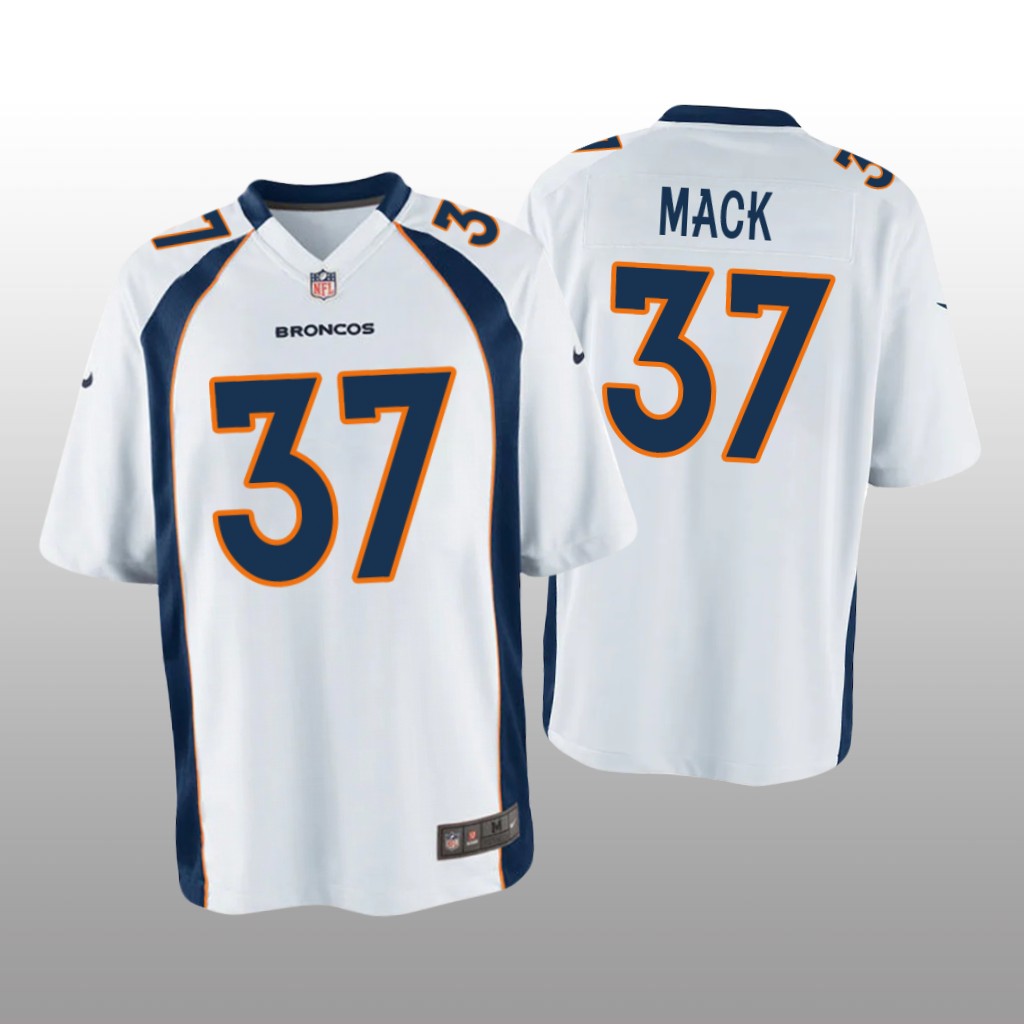 Denver Broncos Marlon Mack White Jersey Game - Youth