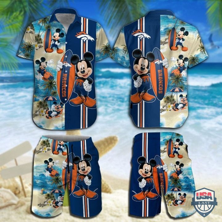 Denver Broncos Mickey Mouse Hawaiian Shirt