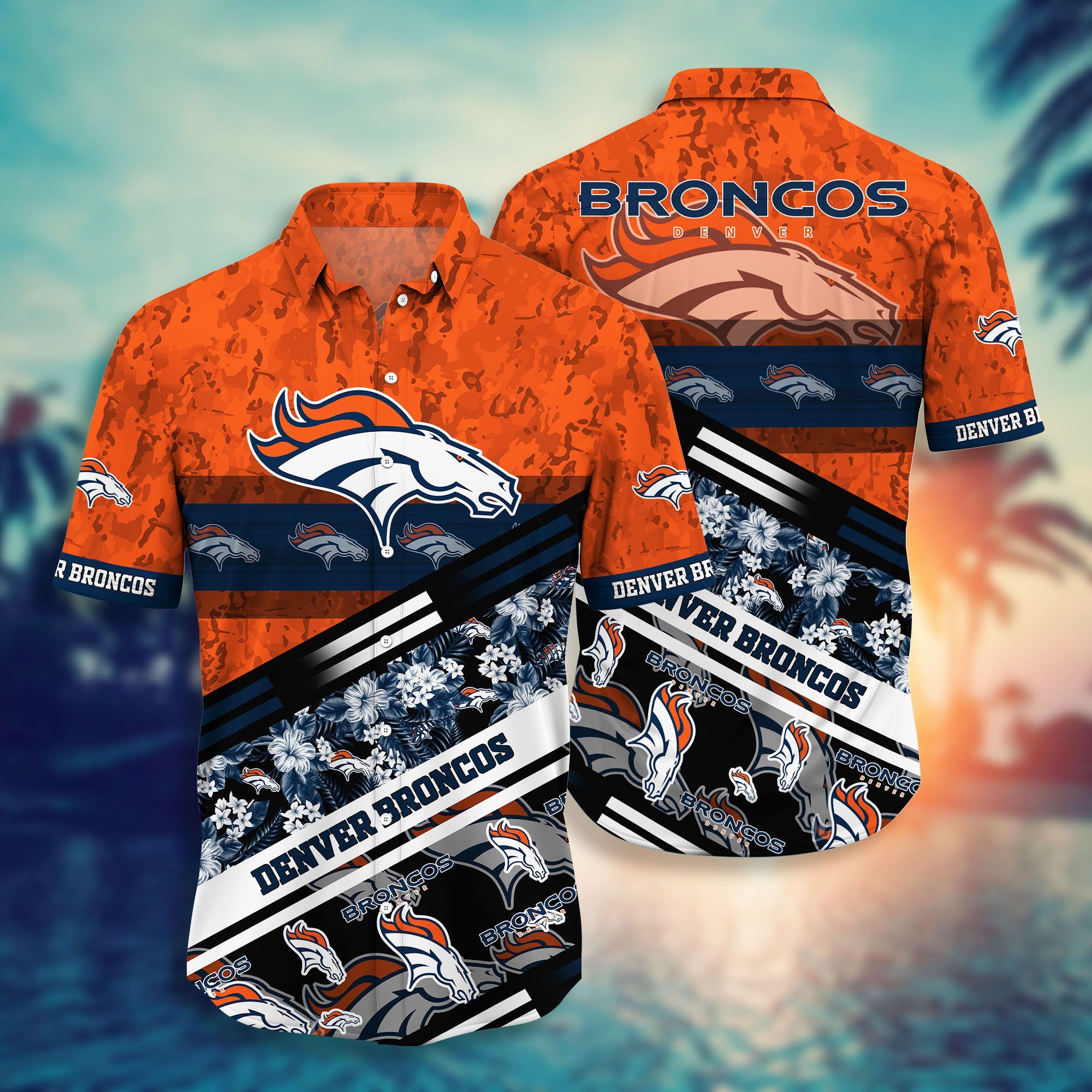 Denver Broncos NFL-Hawaii Shirt Style Hot Trending Summer-Hawaiian NFL