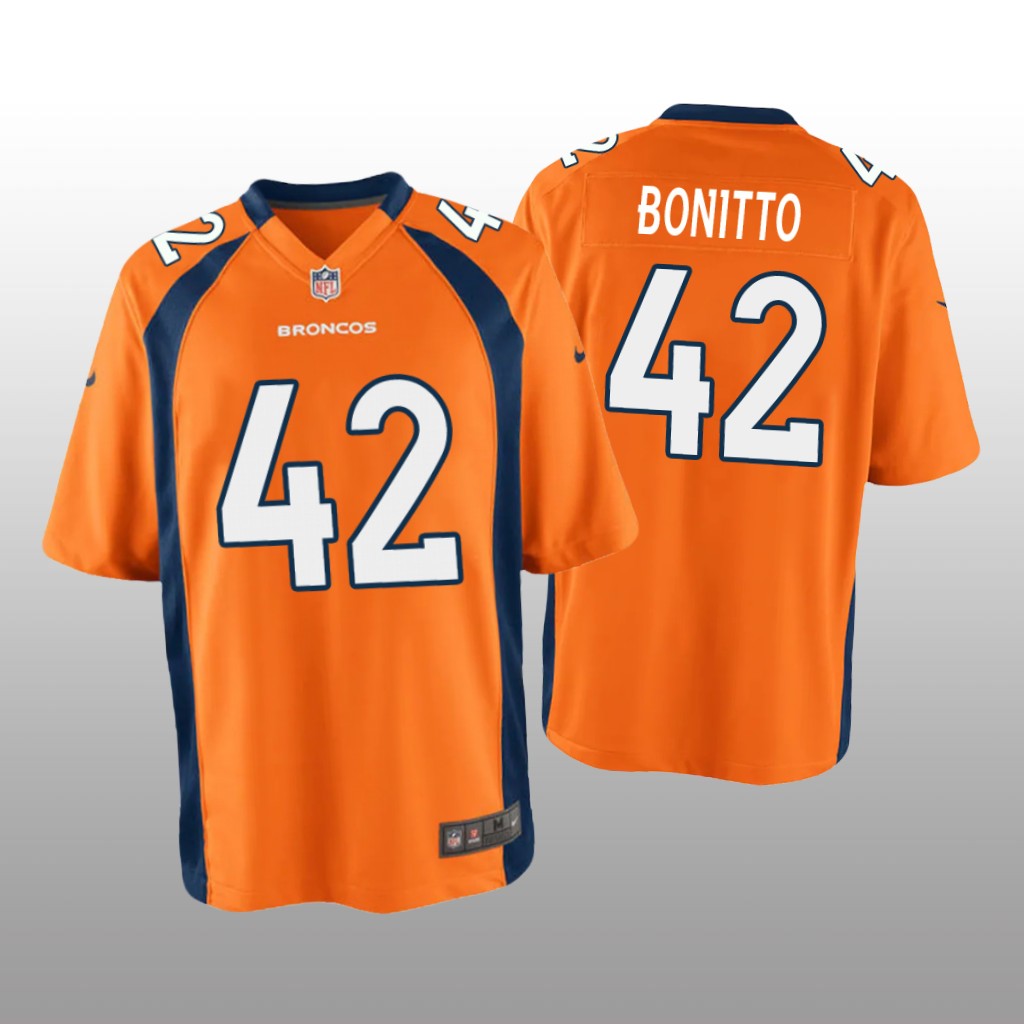 Denver Broncos Nik Bonitto Orange Jersey Game - Youth