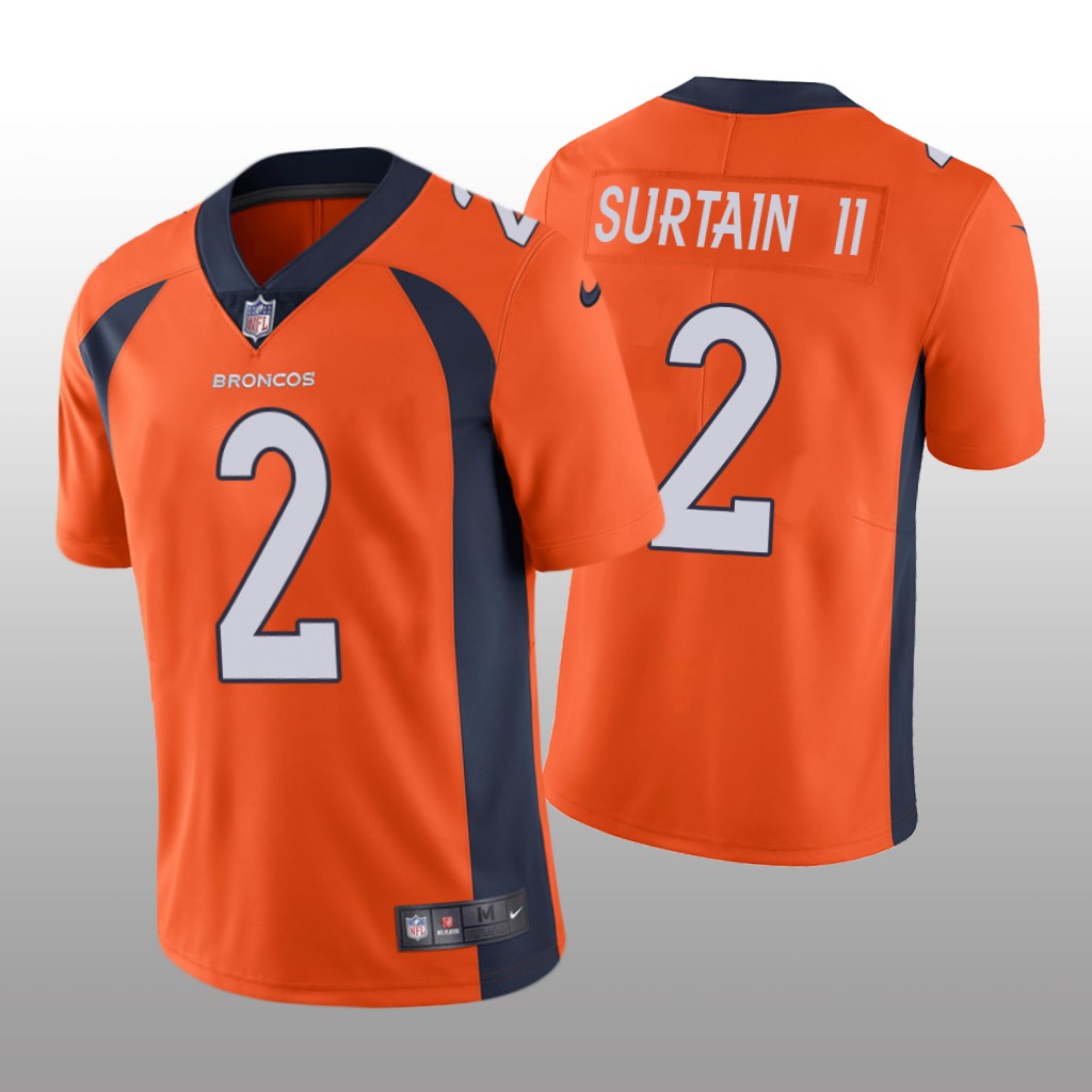 Denver Broncos Patrick Surtain II Orange Jersey Vapor Limited Vapor Limited - Men's